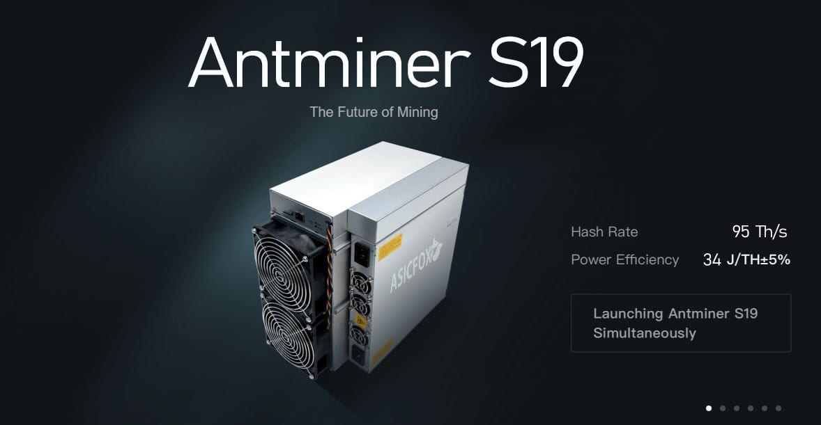 Asic Antminer S19 - 95 TH